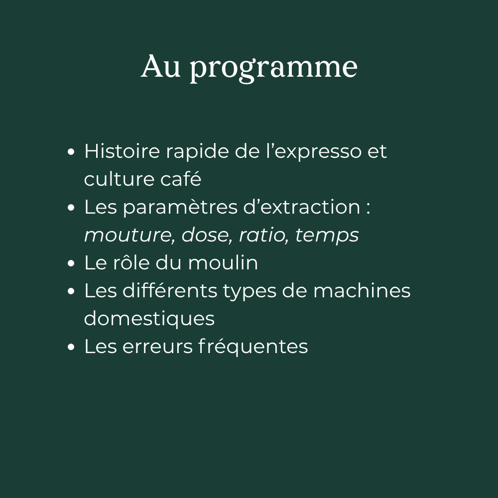 Réussir son expresso à la maison