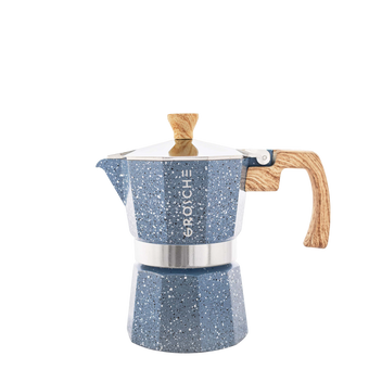 Cafetière italienne 3 tasses Milano Stone Bleu Indigo
