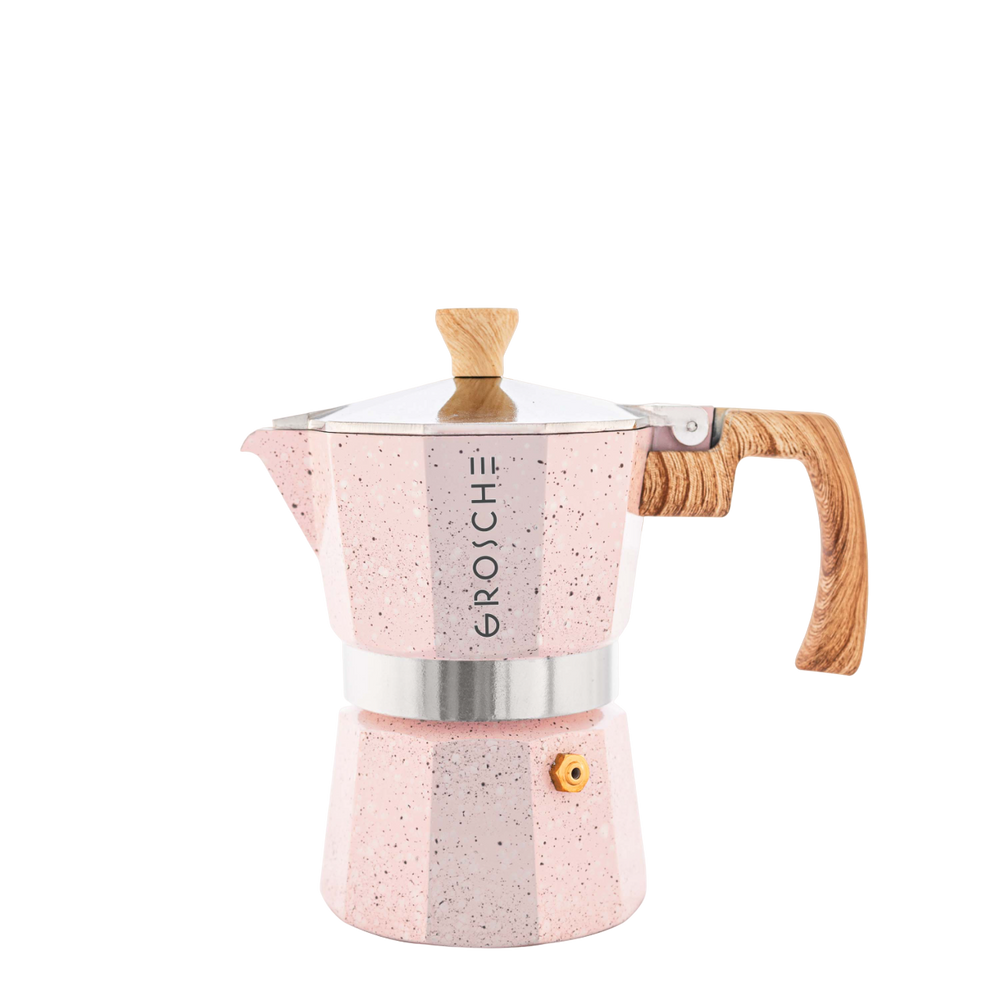 Cafetière italienne 3 tasses Milano Stone Rose Blush