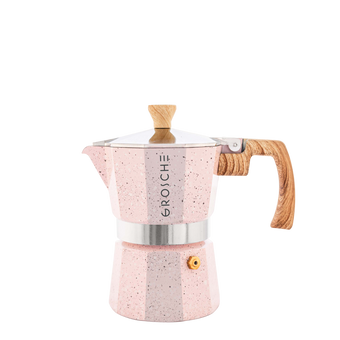Cafetière italienne 3 tasses Milano Stone Rose Blush