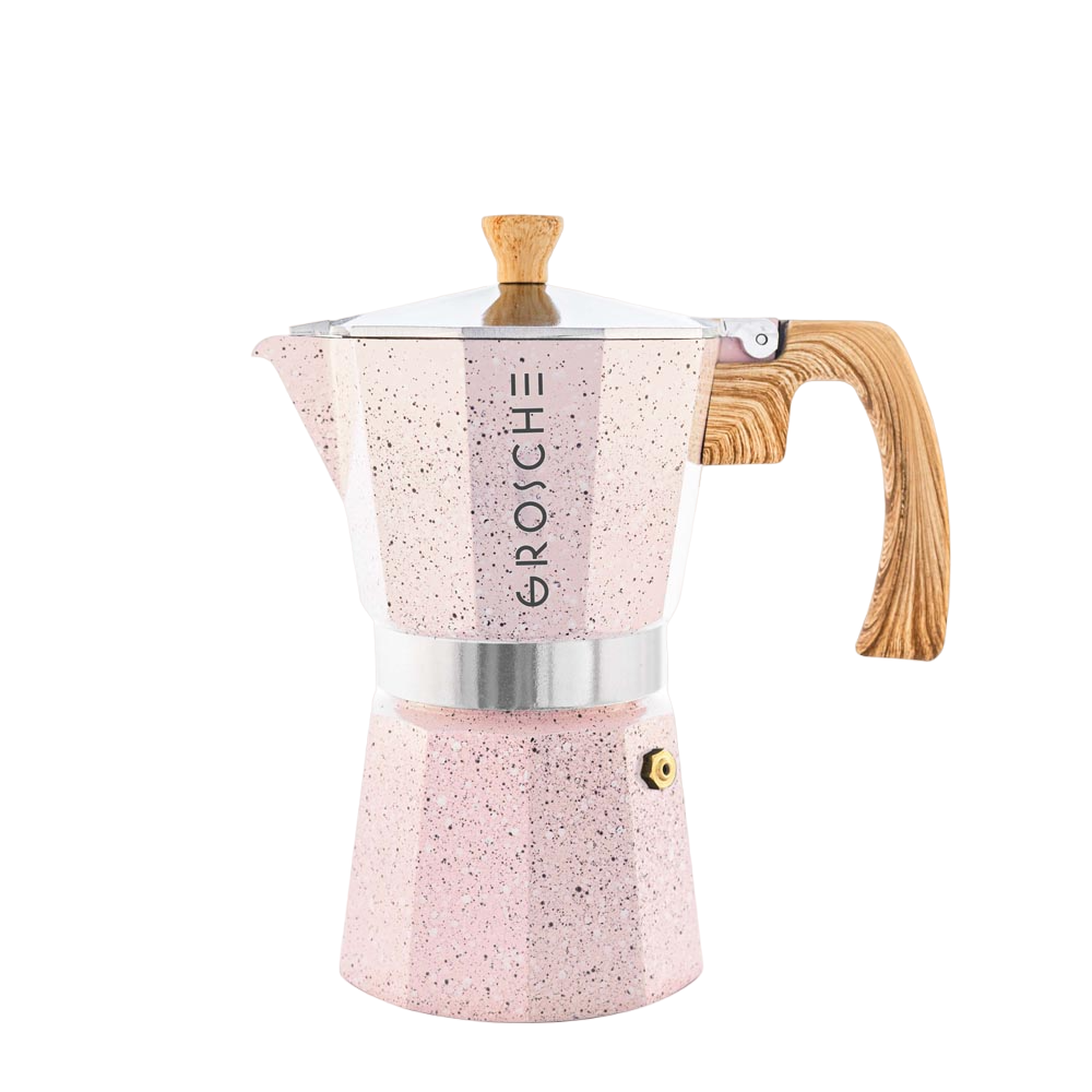 Cafetière italienne 6 tasses Milano Stone Rose Blush