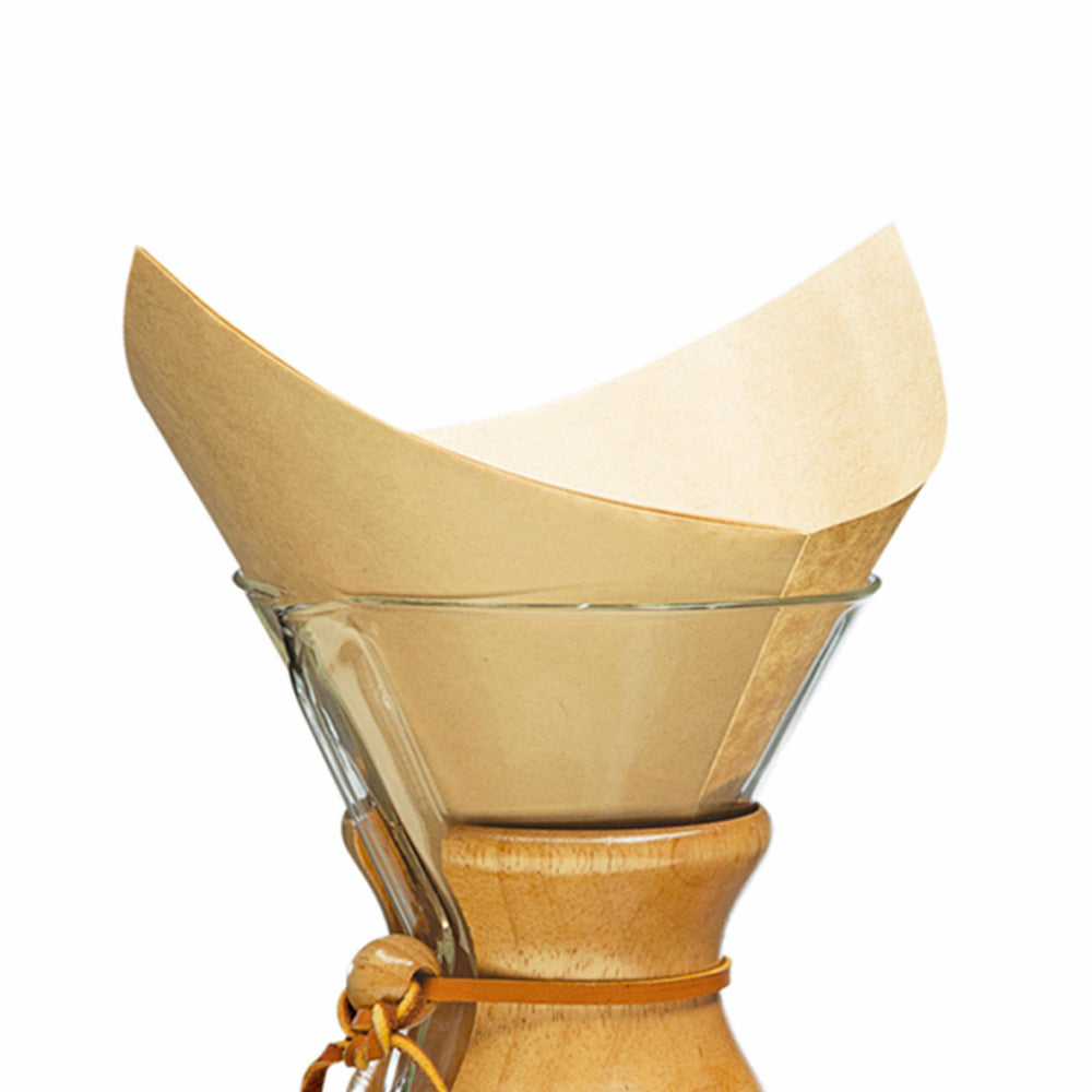 Filtres papier naturel pour cafetière Chemex 6 tasses x100