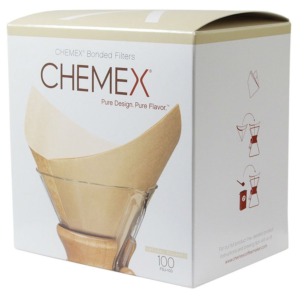 Filtres papier naturel pour cafetière Chemex 6 tasses x100